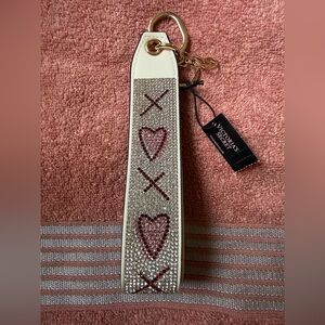 VICTORIA'S SECRET Bling VALENTINES KEYCHAIN/ Wristlet Strap (PRICE IS FIRM)